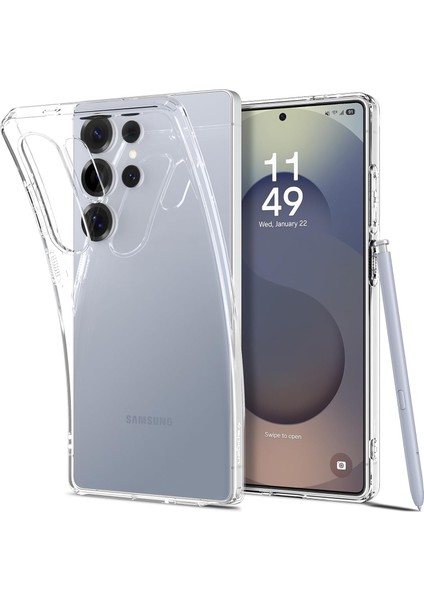 S25 Ultra Ince Kılıf Crystal Sararma Karşıtı Duraclear™ Hava Kanalı Teknolojisi™ Askeri Sınıf Koruma Crystal Clear Şeffaf Kapak - ACS08948