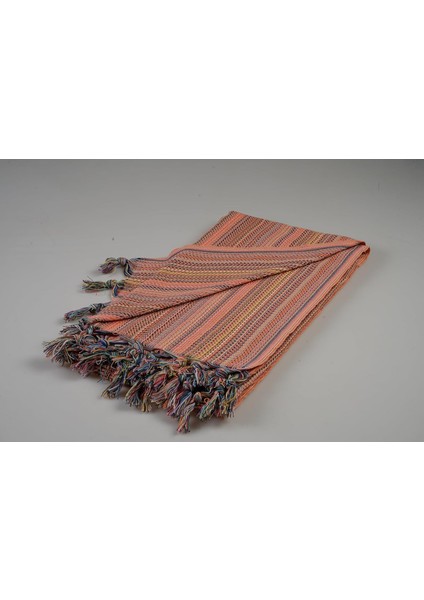 Pamuklu Türk Ev Tekstili - - Plaj - Spor-Fitness ve Jimnastik Için 100X180 cm 380GR (Turuncu-Mavi-Siyah-Beyaz)