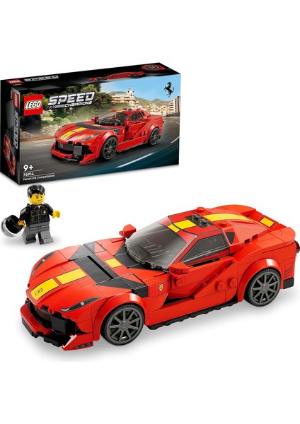 Speed Ferrari 812 Competizione 76914-9 Yaş ve Üzeri Çocuklar Için Araba Modeli Içeren Oyuncak Yapım Seti (261 Parça)
