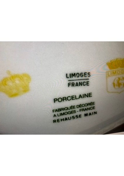 Limoges Rehausse Main El Boyama Sunumluk Şekerlik Kase - 17,5 cm 11 cm x 3 cm fırsatları