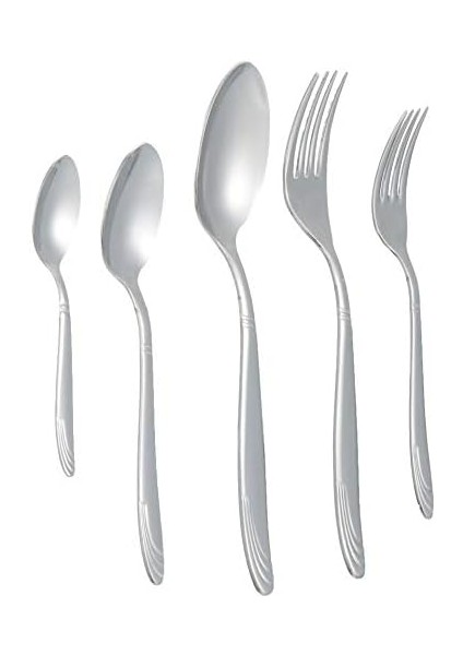 Nehir Lizbon Sade 6 Kişilik 30 Parça Kutulu Çatal Kaşık Bıçak Takımı