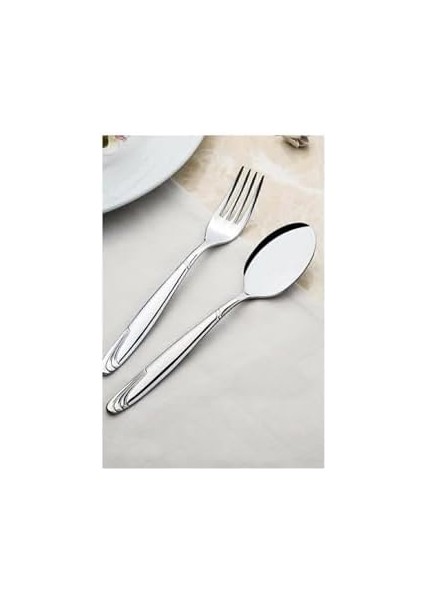 Nehir Lizbon Sade 6 Kişilik 30 Parça Kutulu Çatal Kaşık Bıçak Takımı modelleri