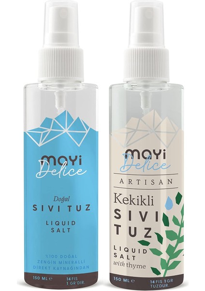 Sade ve Kekikli Sıvı Tuz Paketi