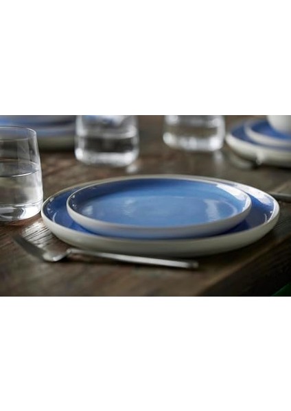 Studio Round Yemek Tabağı Dia 27 cm Mat Beyaz/parlak Nehir