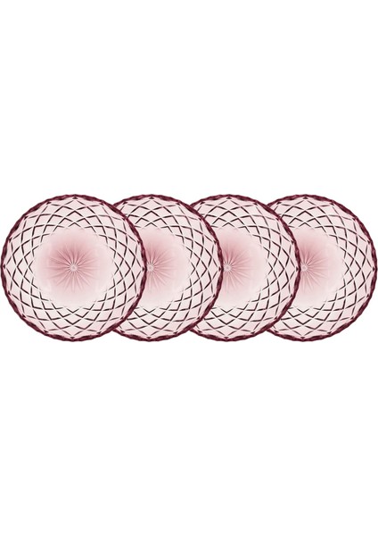 Glas Sorrento Tabak 4 Adet Çap:16 cm Pembe fiyatları
