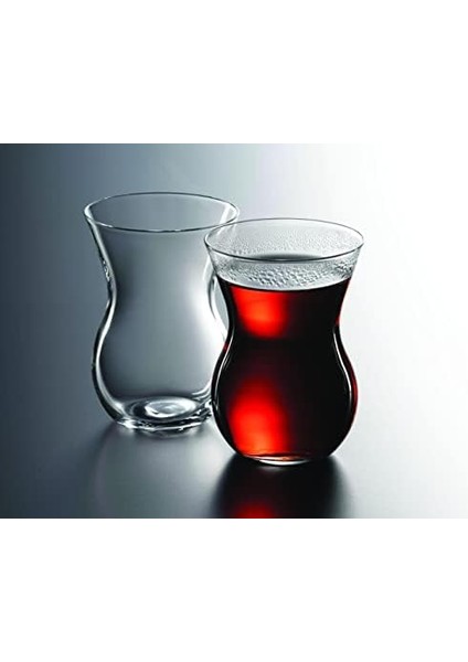 Beykoz 6 Parça Cam Çay Bardağı, Şeffaf, 145 cc modelleri