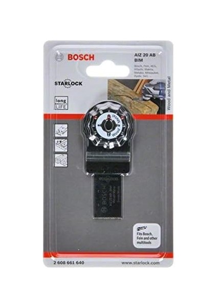 Professional Accessories Tauchsaegeblatt Ahşap ve Metal Için Multifunktionswerkzeuge Starlock (Aiz 20 Ab) fiyatları