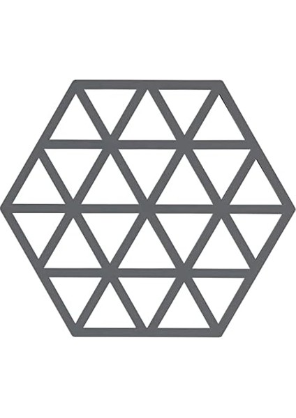 Denmark Üçgen Altlık, 250 °c&apos;ye Kadar Isıya Dayanıklı, Silikon Altlık, Tencere ve Tavalar Için Dekoratif Altlık, Bulaşık Makinesinde Yıkanabilir, 16 x 14 Cm, Gri (Soğuk Gri) modelleri