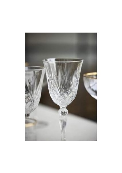 Cam Kristal Melodia Kırmızı Şarap 27 cl 4 Adet.