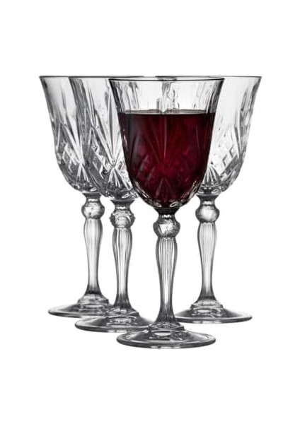 Cam Kristal Melodia Kırmızı Şarap 27 cl 4 Adet. fiyatları