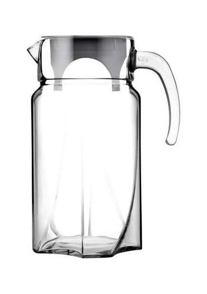 Paşabahçe Luna Sürahi 1750 cc Plastik Gri Kapaklı