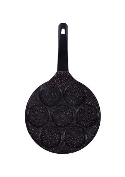 Serenk Fun Cooking Gülen Yüz Alüminyum Döküm Granit Kaplama Pankek Tava 26 cm modelleri