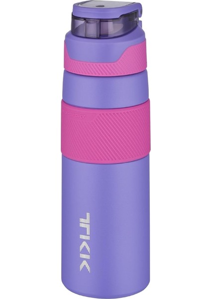 Tkk 600ML Pipetsiz Çift Yalıtımlı Paslanmaz Çelik Termos Matara 6 Saat /soğuk (Mor)
