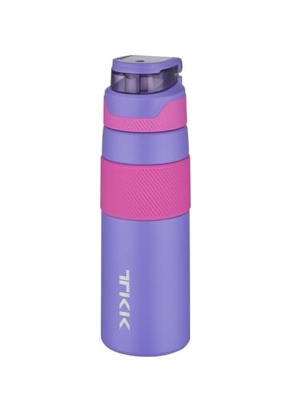 Tkk 600ML Pipetsiz Çift Yalıtımlı Paslanmaz Çelik Termos Matara 6 Saat /soğuk (Mor) fiyatları