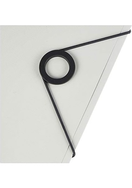 Ince Lastikli Dosya, 150 Sayfa Kapasiteli, Beyaz, 45631001