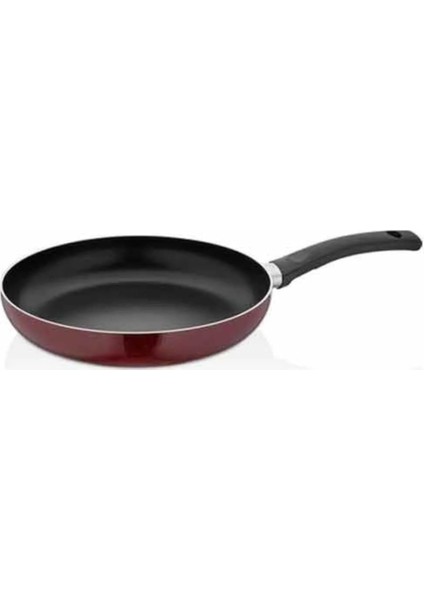 26 cm Bordo Renk Gövde Yanmaz Yapışmaz Teflon Tava