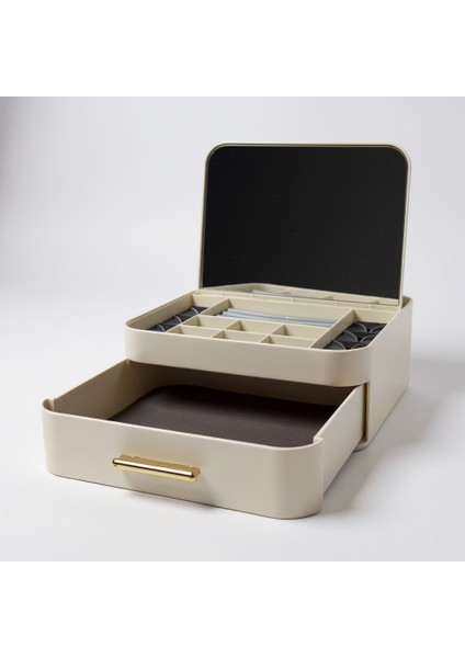 Çekmeceli Aynalı Takı ve Bijuteri Organizeri, Makyaj Kutusu indirimleri