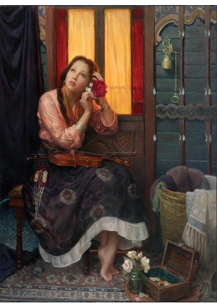 Puzzle - Kızıl Kadın / 1000 Parça, #1072 modelleri