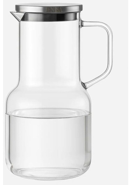 Dayanıklı Cam Sürahi 1.8 Litre – Şeffaf Lüks Karaf Borosilikat Metal Silikon Kapaklı modelleri