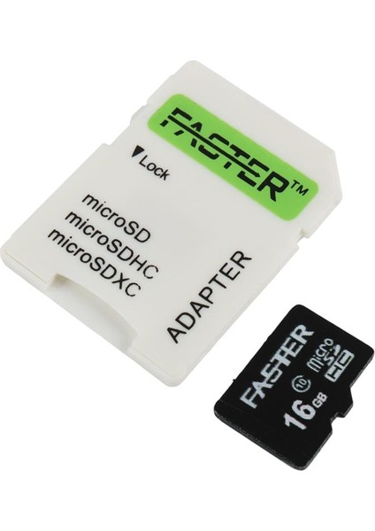 Faster 16 GB Uhs-I U1 Sınıf 10 Micro Sdhc Hafıza Kartı