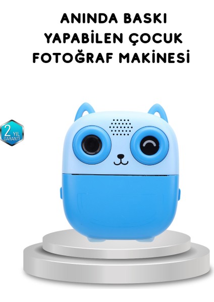 48MP Termal Baskılı Çocuk Dijital Kamera 1080P Video 2.4'' Ekran 6x Zoom