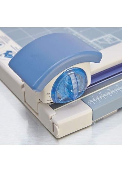 Carl Mfg Döner Düzeltici, 30 cm Kesme Uzunluğu, 10-1/4 x 12 x 3/4 Inç, Gri (CUI12200), Mavi ve Gri modelleri