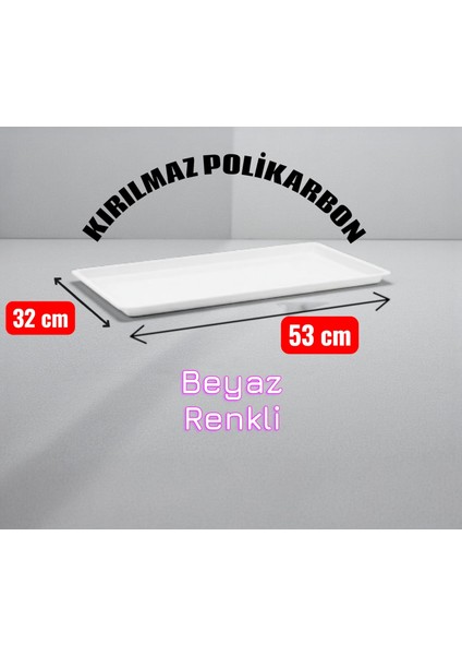 32 x 53 cm Büyük Boy Reyon Tepsisi, Kasap Tepsisi ,sunum Tepsisi, Çikolata Tepsisi Pastane Tepsisi,sunumluk