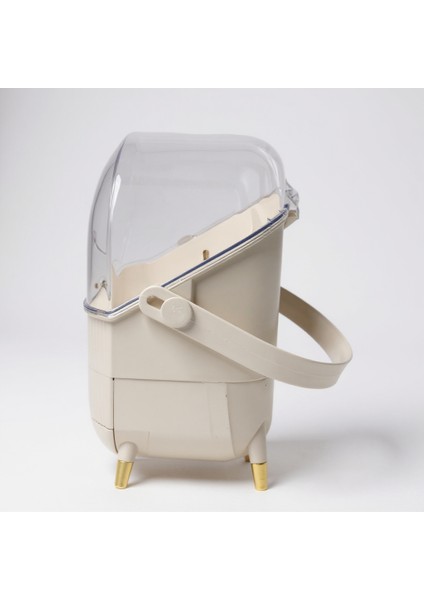 Taşınabilir Lüks Kozmetik ve Takı Organizeri | Şeffaf Kapaklı Çekmeceli Makyaj Saklama Kutusu modelleri