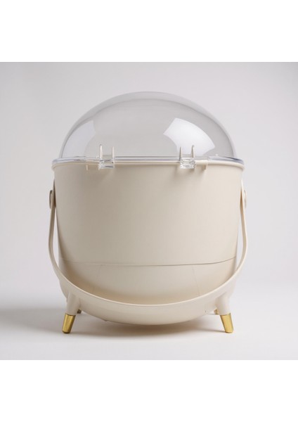 Taşınabilir Lüks Kozmetik ve Takı Organizeri | Şeffaf Kapaklı Çekmeceli Makyaj Saklama Kutusu indirimleri