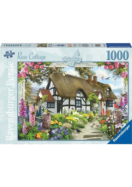 Puzzle Çiçekli Kulübe 1000 Parça 155859