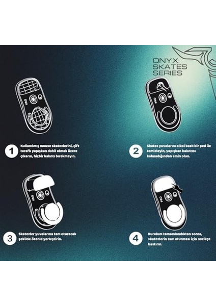 Mouse Skate (G Pro x Superlight 2 ile Uyumlu Skatez) fiyatları