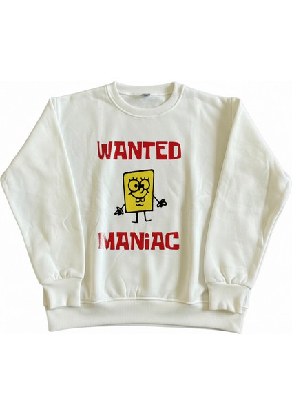 Kadın Bisiklet Yaka Sünger Bob Baskılı Sweatshirt Regular Fit Nefes Alan Baskılı Pamuklu fiyatları