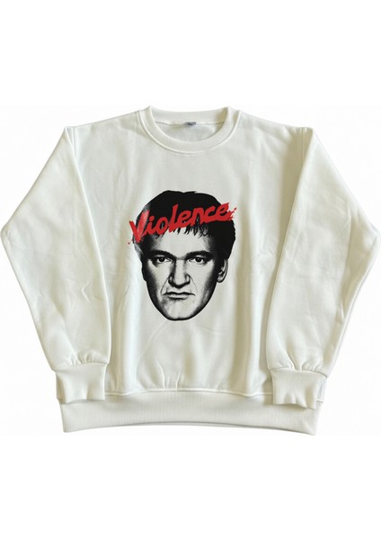 Erkek Bisiklet Yaka Tarantino Regular Fit Sweatshirt Nefes Alan Baskılı Pamuklu Rahat fiyatları
