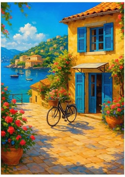 1000 Parça - Bıcycle By The Sea (Deniz Kıyısında Bisiklet) fiyatları