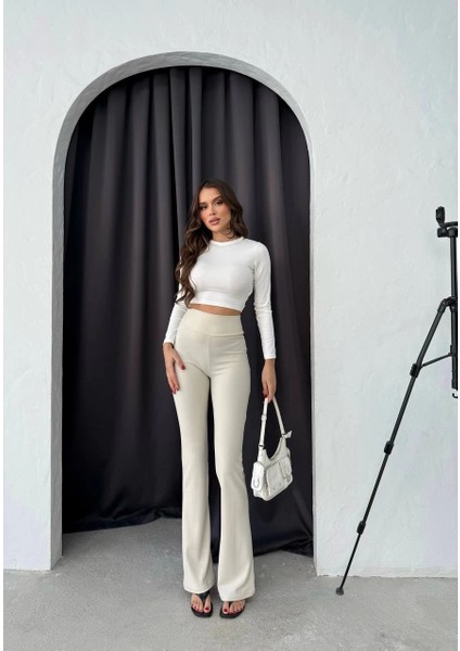Nrzsnt Toparlayıcı Tayt Krem (Beden: S) modelleri