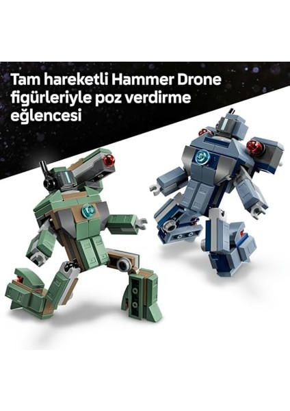 ǀ Iron Man ve War Machine, Hammer Insansız Hava Araçlarına Karşı 76320-7 Yaş ve Üzeri Süper Kahraman Seven Çocuklar Için Yaratıcı Oyuncak Yapım Seti, Harika Hediye Fikri (204 Parça) modelleri
