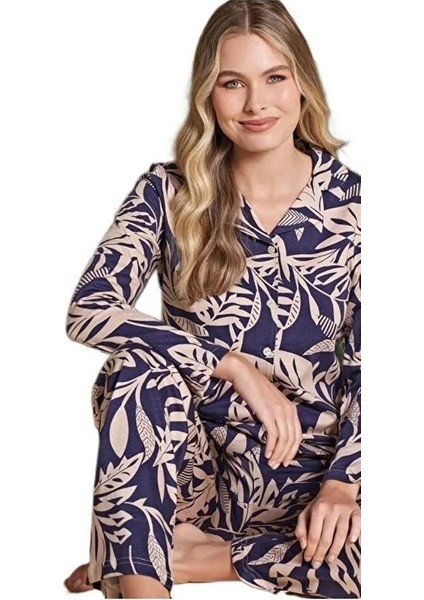Yaren Collection Pamuklu Kadın Pijama Takımı Uzun Kollu Nefes Alan Esnek ve Konforlu Ev Giyim S/2xl fiyatları