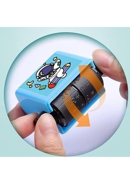 Çocuklar Için Eğlenceli ve Öğretici Matematik Toplama Işlemleri Kaşesi, Eğitim Öğrenme Için Çarpım Tablosu Kaşesi Mürekkep Hediyeli Matematik Rulosu Damgası (Mavi) modelleri