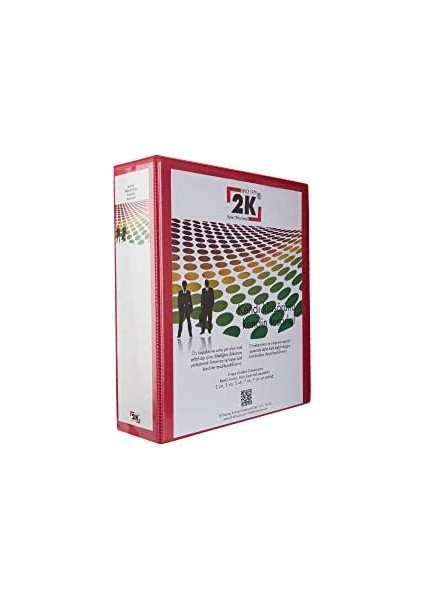 2k 07-2d-K A4 Pvc Cepli Firma Tanıtım Klasörü - 7 cm Sırtlı 2 Halka D Mekanizmalı, Kırmızı modelleri