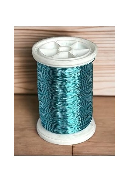 Filografi 0.30MM (100GR - 150M) Bakır Üstü Gümüş Kaplı Açık Mavi Renkli Filografi Teli fiyatları