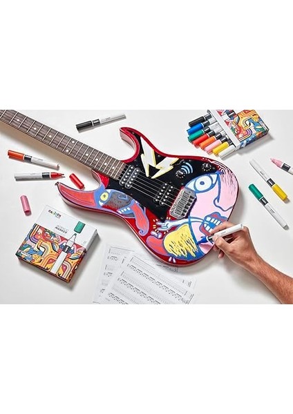 Akrilik Marker 8&apos;li (Sert Kutu) fiyatları