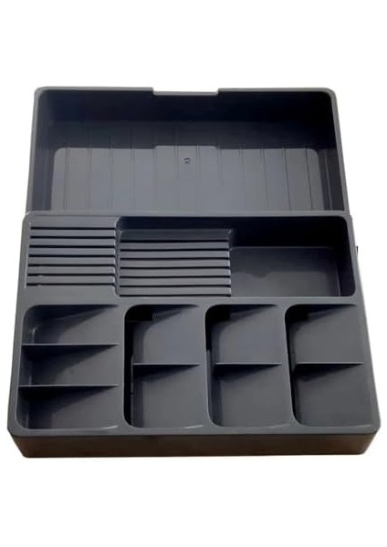 Ayarlanabilir Çekmece Içi Kaşıklık - Çatal Kaşık Bıçak Düzenleyici - Kepçelik - Çekmece Içi Düzenleyici - Kayar Kaşıklık