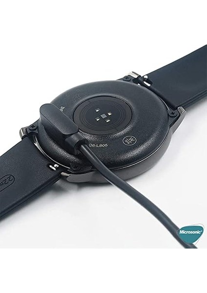 Haylou Solar LS05 Için Manyetik USB Şarj Kablosu Siyah [solar LS05 ile Uyumlu Şarj Kablosu - Siyah]