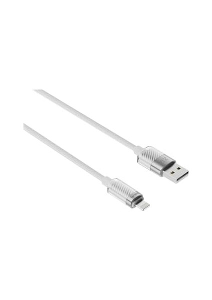 Hkm Tech Knıt Glam 2.1A Hızlı Şarj Destekli, Usb-A To Lightning Şarj ve Data Aktarım Kablosu, 1 Metre, Beyaz fiyatları