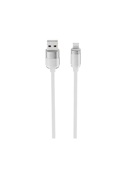 Hkm Tech Knıt Glam 2.1A Hızlı Şarj Destekli, Usb-A To Lightning Şarj ve Data Aktarım Kablosu, 1 Metre, Beyaz modelleri