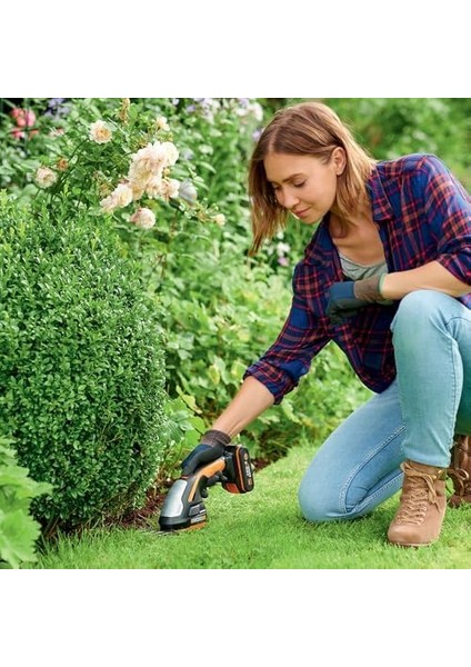 WG801E.5 20VOLT 2.0AH. Li-Ion Şarjlı Profesyonel Avuç Içi Çim Kesme, Çit Budama/çapalama modelleri