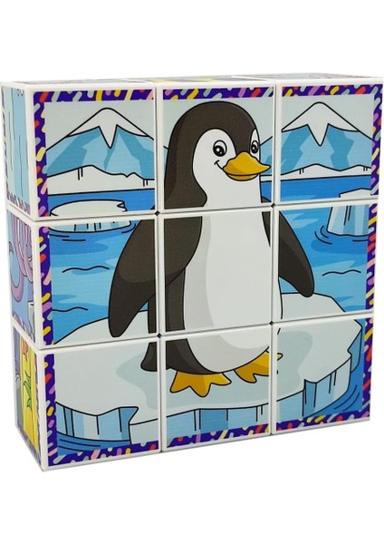 Deniz Hayvanları 3D Manyetik Puzzle (9 Mıknatıslı Küp 6 Yapboz) modelleri