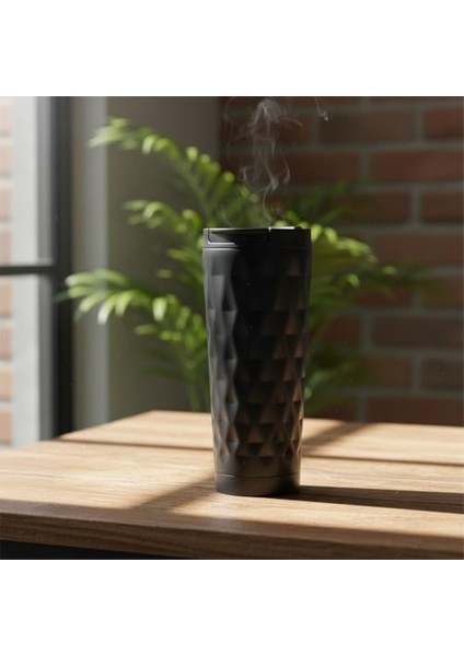 Paslanmaz Çelik Termos Kupa 400 ml | Petek Desenli, Vakum Yalıtımlı | 4-6 Saat /soğuk Tutma | Kilitli Kapak, Bpa Içermez | Seyahat, Ofis, Spor Için modelleri