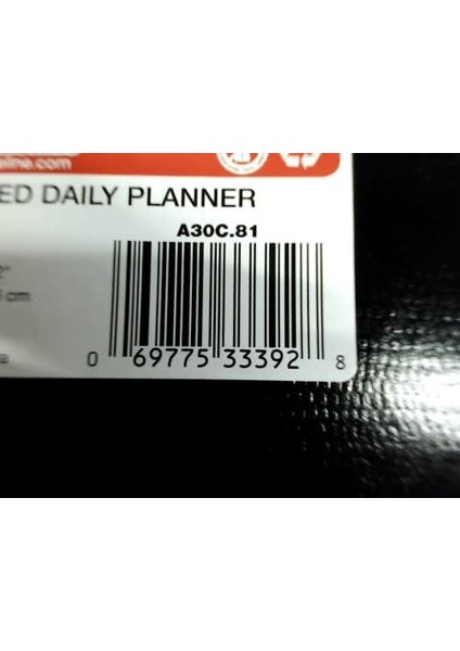 Tarihsiz Günlük Planlayıcı, Siyah, 200 Sayfa, 27,9 x 21,6 cm (A30C.81)