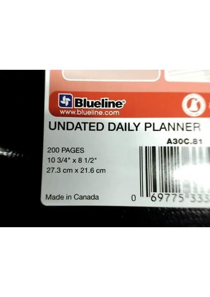 Tarihsiz Günlük Planlayıcı, Siyah, 200 Sayfa, 27,9 x 21,6 cm (A30C.81) fiyatları